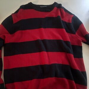 Brandy Melville sweater red and navy blue stripes